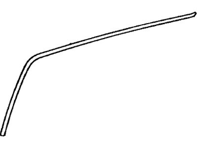 Toyota 75552-60020 Moulding, Roof Drip Side Finish, LH