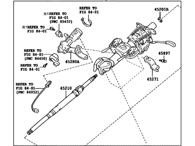 2011 Toyota FJ Cruiser Steering Column - 45250-35A20