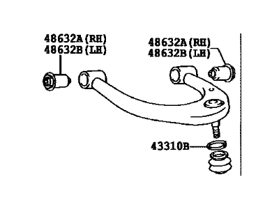 2008 Toyota FJ Cruiser Control Arm - 48630-60020