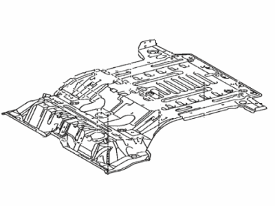 Toyota 58311-35090 Pan, Rear Floor