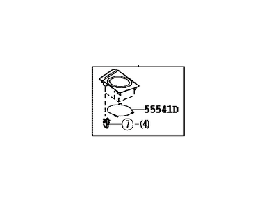 Toyota 55408-35190-B0 Panel Sub-Assy, Instrument Panel Speaker