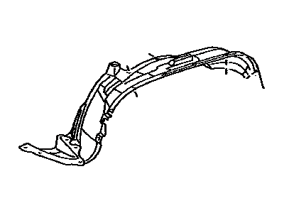 Toyota 53808-35111 Shield Sub-Assembly, FEN