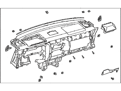 Toyota 55301-35230-B0 Panel Sub-Assy, Instrument
