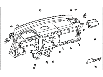 Toyota 55301-35280-B0 Panel Sub-Assembly, Inst