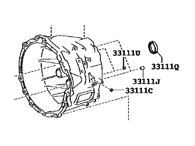 Toyota 33101-35120 Case Sub-Assembly, Trans