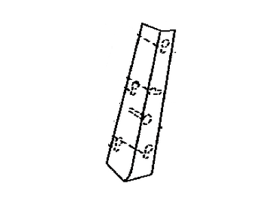 Toyota 61110-35010 Garnish, Front Pillar, Outer RH