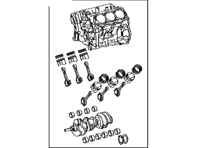 Toyota 11400-31280 Block Assembly, Short