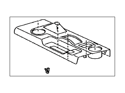 Toyota 58805-35091-B0 Panel Sub-Assy, Console, Upper Rear