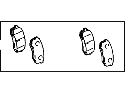 Toyota 04466-60090 Rear Disc Brake Pad Kit