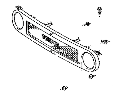 Toyota 53100-35A31 Radiator Grille Assembly