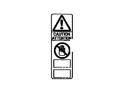 Toyota 74541-35020 Plate, Body Caution