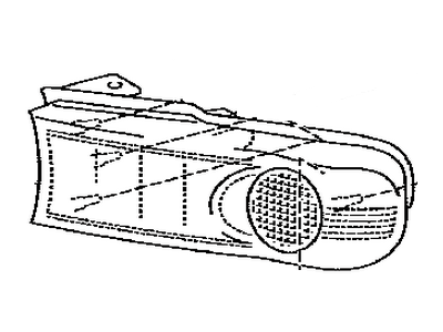 Toyota 81131-35460 Lens, Front Turn Signal Lamp, RH