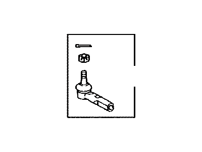 Toyota 45046-69245 Tie Rod End Sub-Assembly , Right