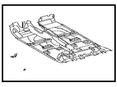 Toyota 58510-3G811-B0 Mat, Front Floor, Front