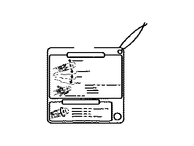 Toyota 85254-35010 Label, Rear Wiper Information