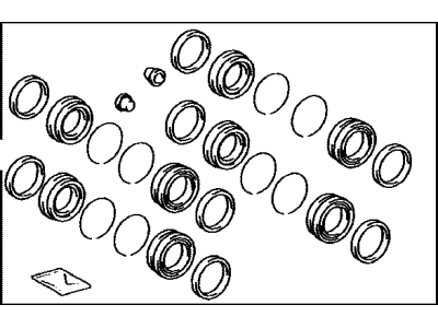 Toyota 04478-60050 Cylinder Kit, Disc Brake, Front