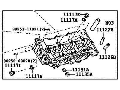 Toyota FJ Cruiser Cylinder Head - 11102-39225