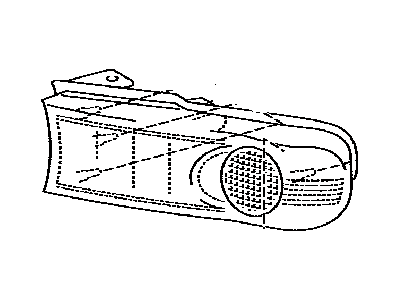 Toyota 81171-35440 Lens, Front Turn Signal Lamp, LH