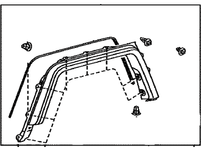 Toyota 75605-35103 MOULDING Sub-Assembly, Q