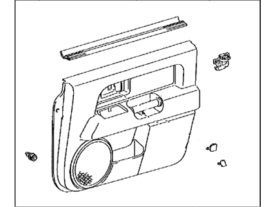 Toyota 67610-35B92-P4 Panel Assembly, Door Trim