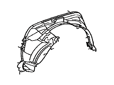 Toyota 53807-35130 Shield Sub-Assembly, FEN