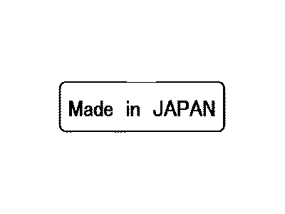 Toyota 74569-48010 Label, Vehicle INFOR