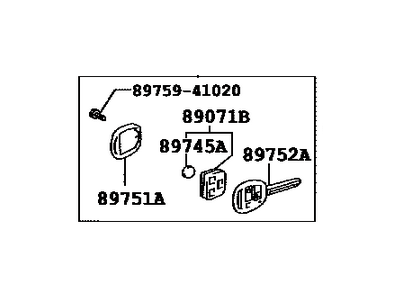 Toyota 89070-35140 Transmitter Assembly, Do