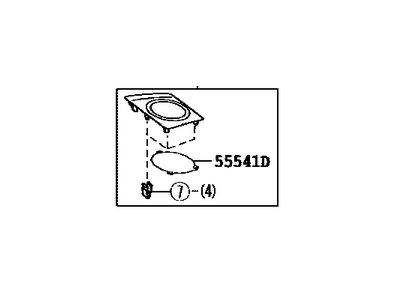 Toyota 55409-35011-B0 Panel Sub-Assembly, Inst