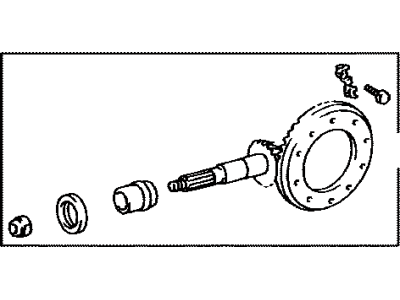 Toyota 41201-80541 Final Gear Kit, Differential, Rear