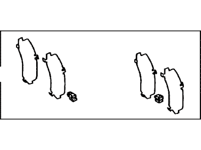 Toyota 04946-30100 SHIM Kit, Anti SQUEAL