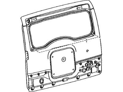 Toyota 67005-35372 Panel Sub-Assembly, Back