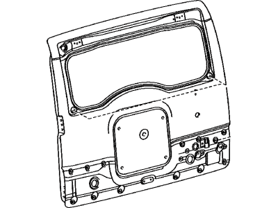 Toyota 67005-35410 Panel Sub-Assembly, Back