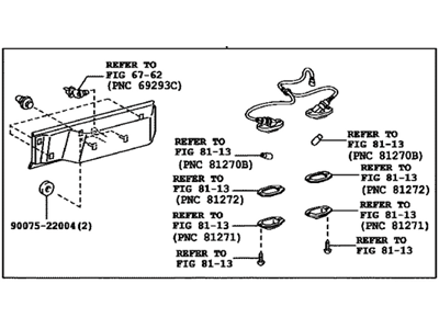 Toyota 76801-35481 Garnish Sub-Assembly, Ba