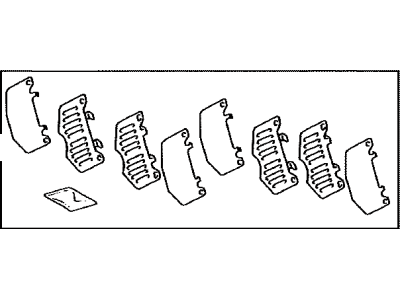 Toyota 04945-35120 Shim Kit, Anti Squeal, Front