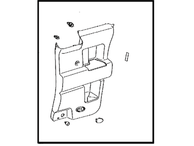 Toyota 67630-35A70-B1 Board Sub-Assy, Rear Door Trim, RH