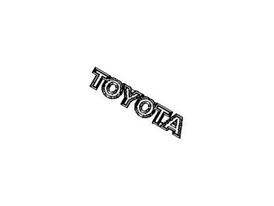 Toyota 75446-52050 Back Door Name Plate, No.2