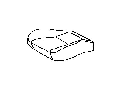 Toyota 71072-AA350-A0 Front Seat Cushion Cover, Left(For Separate Type)