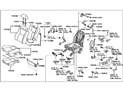 Toyota 71200-AA770-A3 Seat Assembly, Front LH