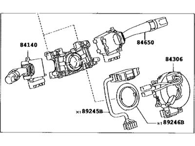 Toyota 84310-06321 Switch Assy, Turn Signal