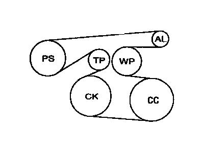 Toyota 90916-A2002 Belt, V