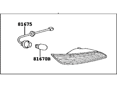 Toyota 81670-06140 Lamp Assy, Back-Up, RH