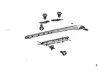 Toyota 75672-06010 Moulding, Quarter Belt, LH