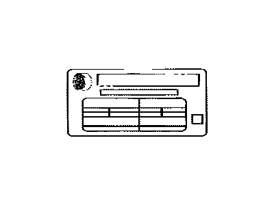 Toyota 42661-AA041 Label, Tire Pressure Information