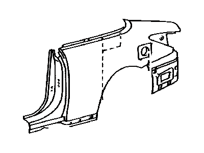 Toyota 61602-06110 Panel Sub-Assy, Quarter, LH