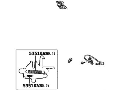 Toyota 53510-AA051 Lock Assembly, Hood