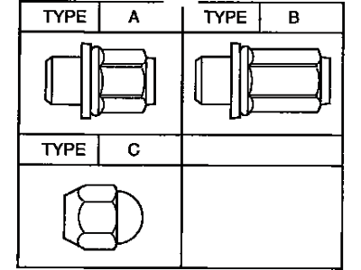 Toyota 90084-94002 Nut, Hub