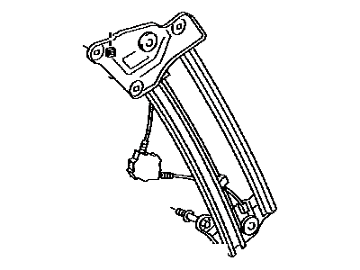 Toyota 69803-06050 Regulator Sub-Assy, Quarter Window, RH