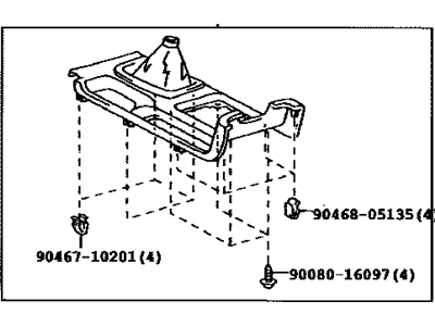 Toyota 58805-AA031-B0 Panel Sub-Assy, Console, Upper Rear