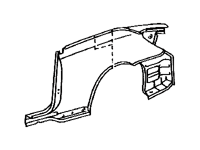 Toyota 61601-06120 Panel Sub-Assy, Quarter, RH