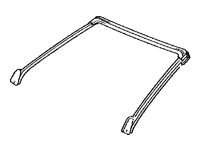 Toyota 63251-06040 Weatherstrip, Removable Roof, Front